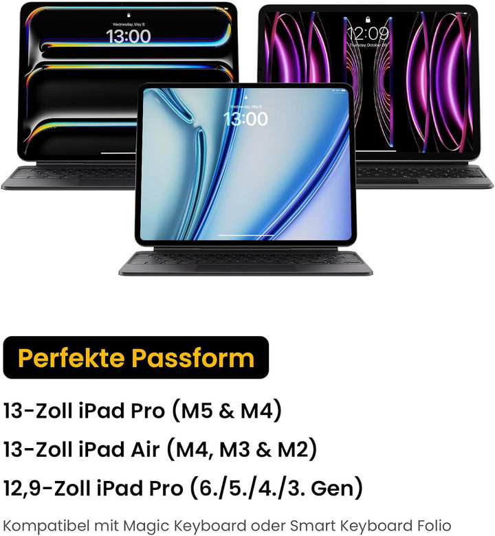 tomtoc Tasche Hülle für 12,9-Zoll iPad Pro (3, 4. und 5. Generation) 2018-2021, Zubehör Case Schutzh