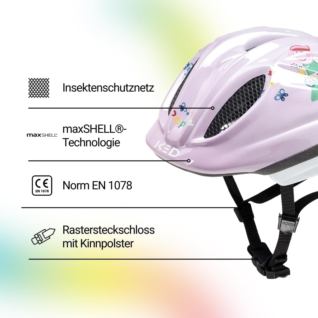 KED Kinderhelm Meggy II Originals M (54-58cm) Peppa Pig girl, M (54-58cm) Peppa Pig girl