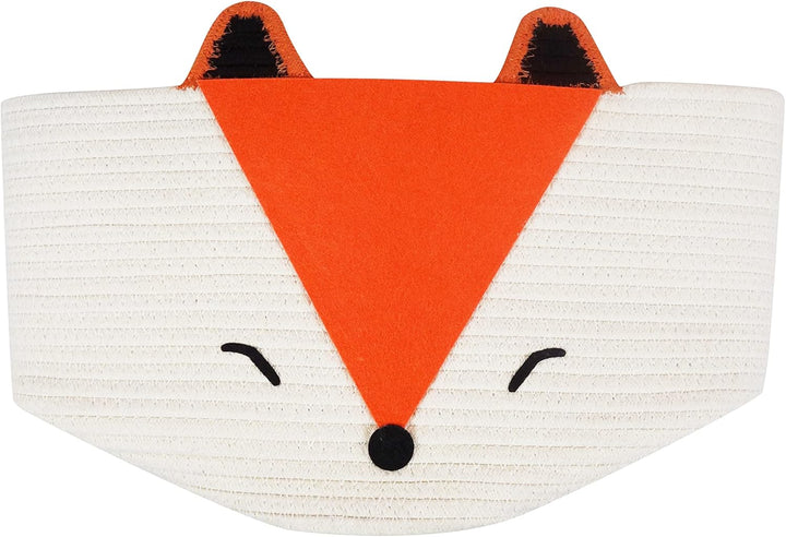 Orange Fox Aufbewahrungskorb – mittelgross, vielseitig einsetzbar für Baby-Windeln, Wäsche, Kinderzi