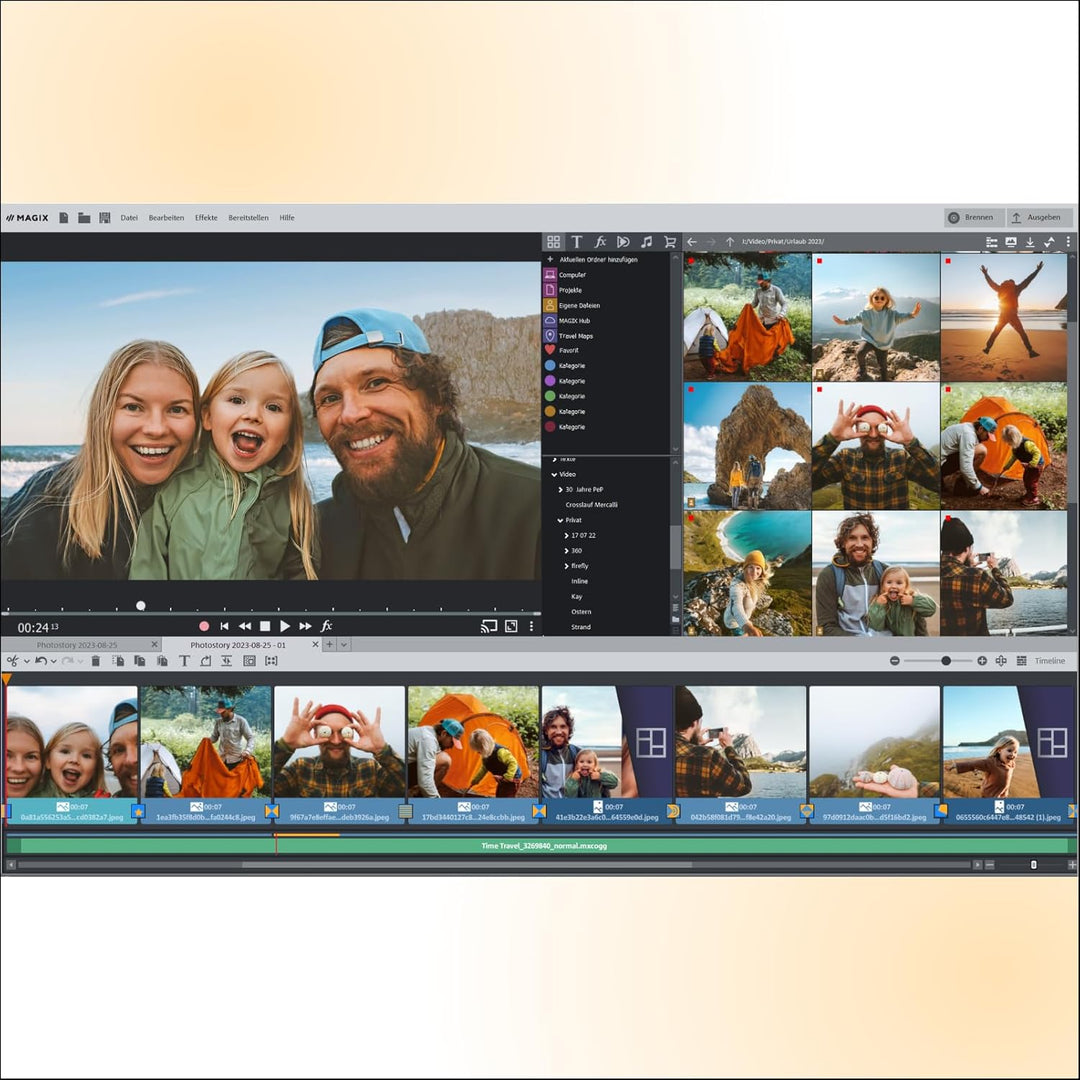 MAGIX Photostory deluxe 2024 - Erinnerungen in Bewegung | Bildbearbeitungsprogramm | Videobearbeitun