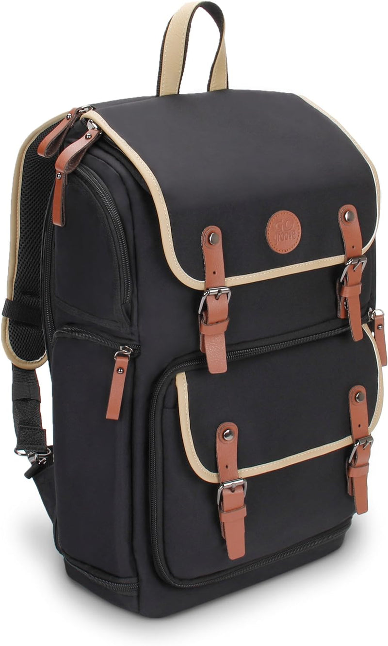 GOgroove Kamera Rucksack für Spiegelreflexkameras: DSLR Backpack ideal für Reisen, ausreichend Platz