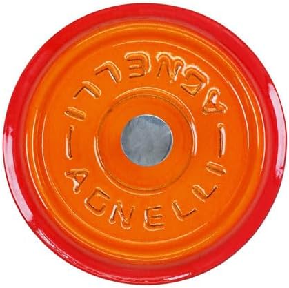Pentole Agnelli COGHSRP10414O Kochgeschirr Slowcook Auflauf aus Gusseisen, 14 cm, 0,8 l, orange Aran