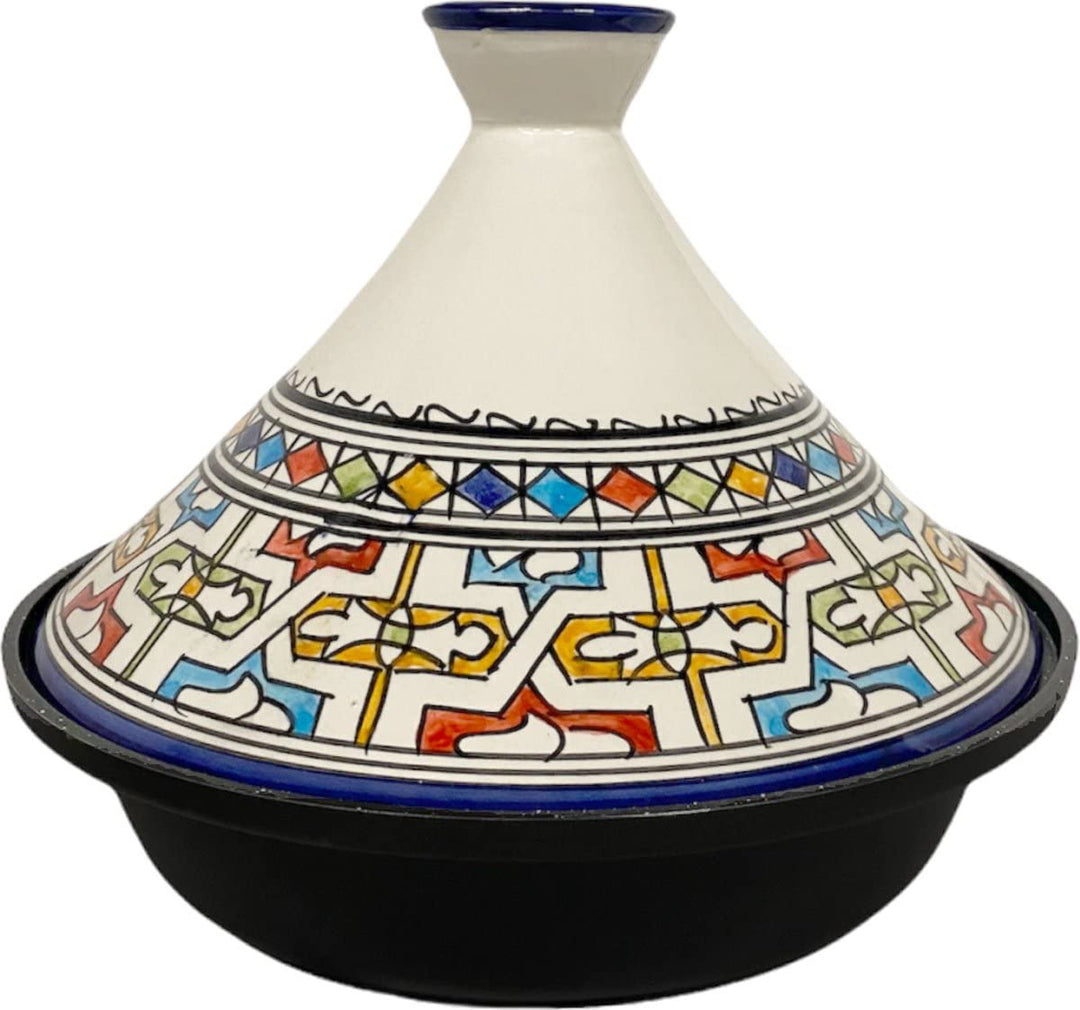 Tajine Fes Ø30cm - Induktion - Handgefertigte bunte Keramik - Induktion