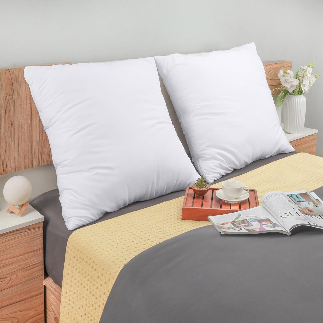 Utopia Bedding 2er Set Kissenfüllung 80 x 80 cm, Innenkissen Füllkissen Kopfkissen Sofakissen (Weiss