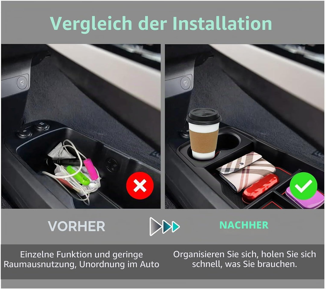 GAFAT Ki-a EV6 2021-2024 2025 Mittelkonsole Aufbewahrungsbox, EV6 2023 Organizer Tray Handschuhfach