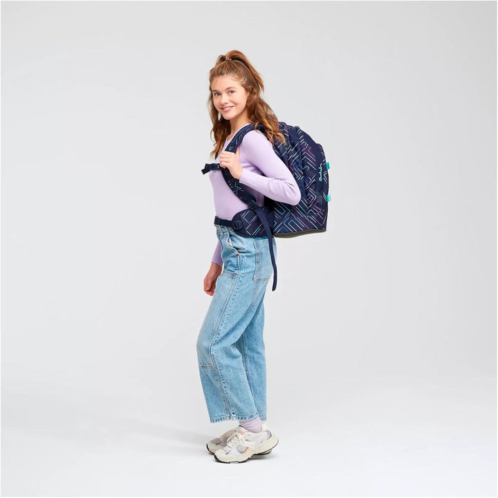 Satch Pack ab 5. Klasse ergonomisch 30L Stauraum standfest Organisationstalent 45 x 30 x 22 cm Purpl