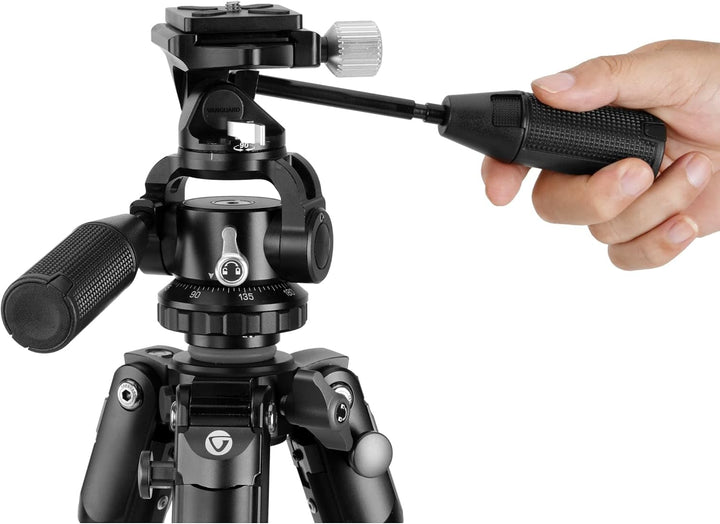 Vanguard Veo 3 303APS - Stabiles Stativ mit 30 mm Beindurchmesser und 3-Wege Kopf Aluminium 30mm 3 W
