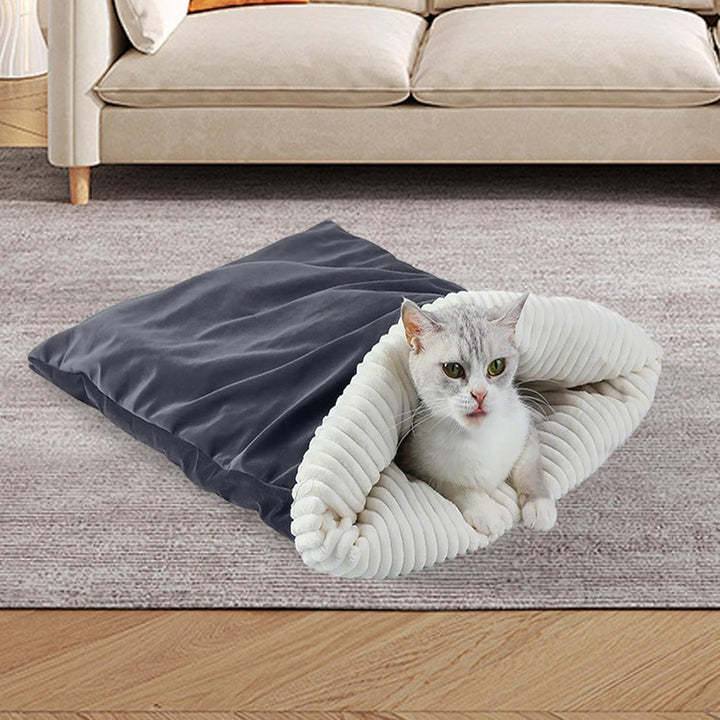 Mixnexorad Katzenhöhle Bett, Haustiernest Für Katzen Und Hunde, Wärmender Schlafsack Winter Haustier