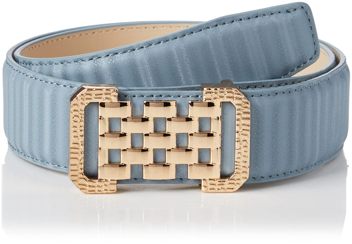 Anthoni Crown Damen Ledergürtel Gürtel 75 Himmelblau, 75 Himmelblau