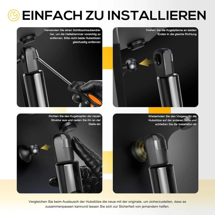 2stk Dämpfer Heckklappe Gasfeder Hinten Heckklappendämpfer Gasfeder Gasdruckdämpfer passend für Golf