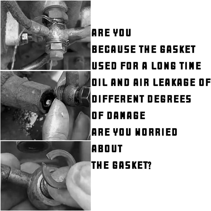 JNNJ 245 Stück Dichtungsscheibe Sortiment, Hydraulik-Dichtringe Mit Gummilippe, Hydraulik Dichtringe