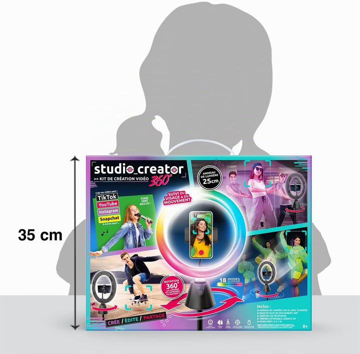 Canal Toys INF 028 LED Smart Motion Tracking Ringlicht Smartphones-TikTok, Selfies, Vlogging & Influ