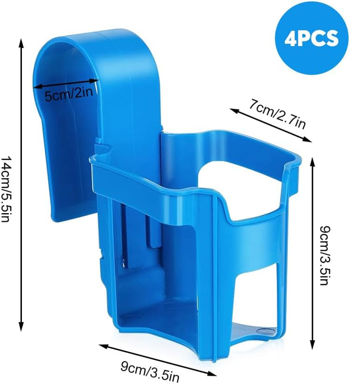 4 Stück Getränkehalter Poolrand, Pool Becherhalter Wasserbecher-Hängehalter Getränke Halterung Pools
