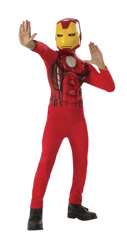 Rubies 640921-L Avengers Iron Man Kostüm, bunt, L (7-9 años) L (7-9 Jahre), L (7-9 Jahre)