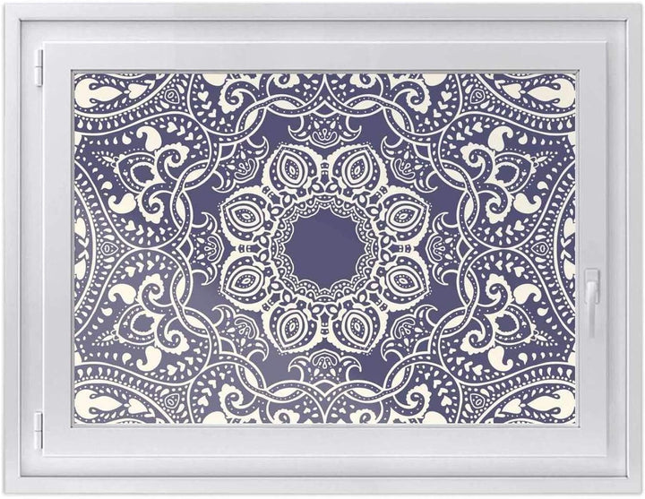 Fensterfolie Sichtschutz I Hochwertige Klebefolie für Fenster - Sticker I Deko Folie für Küche, Bad,