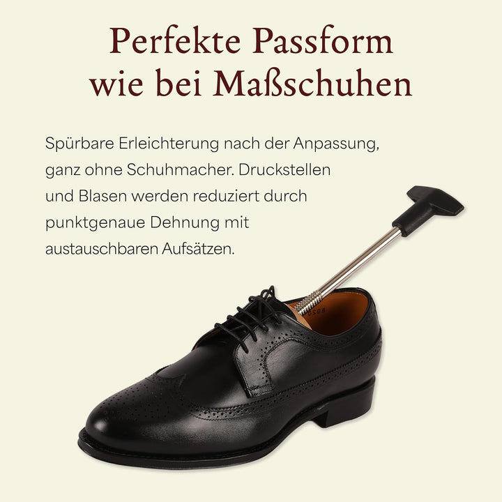 Langer &amp; Messmer Schuhdehner für Herren gegen drückende Schuhe oder Stiefel - gefertigt aus massivem