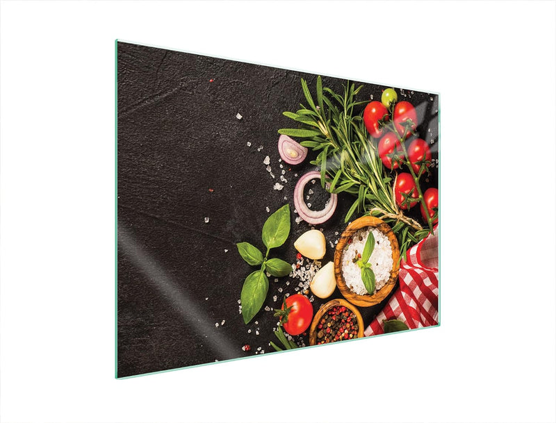 DarHaus Herdabdeckplatte 70x52 Einteilig Glas Elektroherd Induktion Herdschutz Spritzschutz Glasplat
