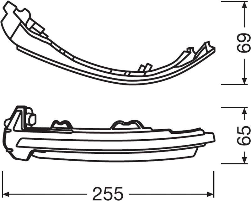 OSRAM LEDDMI 8W0 BK S LEDriving dynamischer LED Spiegelblinker - Black Edition, Set of 2, Audi A4 B9
