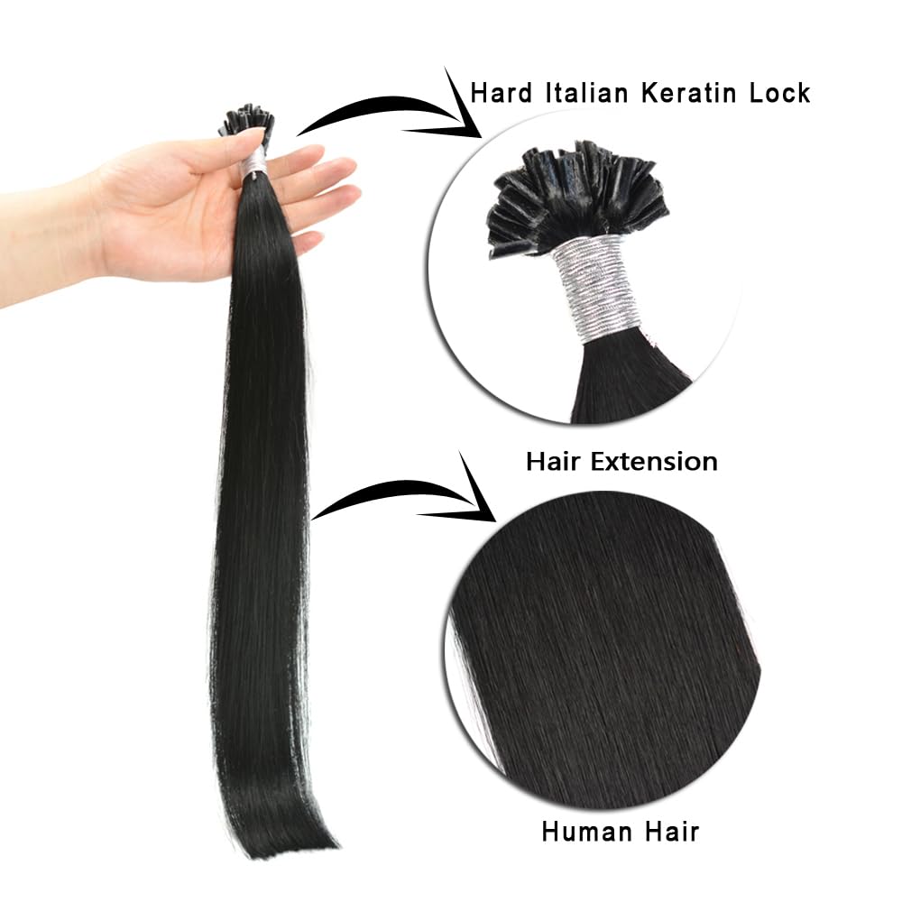 Extensions Echthaar Bondings U Tip Hair Extensions Echthaar Keratin Bondings Echthaar 50 cm Remy Ech