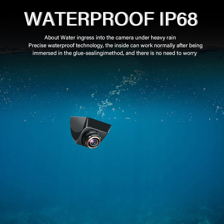 CGEAMDY Weitwinkeleinstellbare Rückfahrkamera, Fisheye-Korrektur, 170° Wasserdichte, Flexible Einbau
