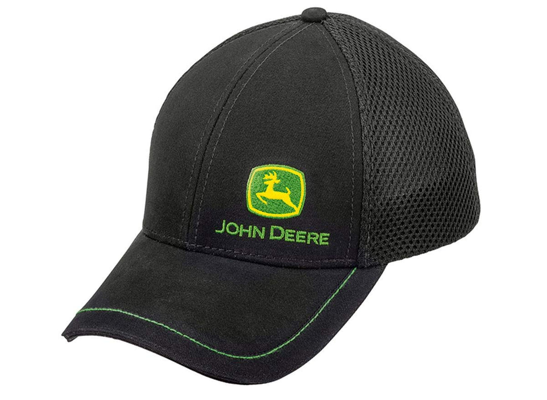 John Deere Cap mit Stoff-Mesh Schwarz