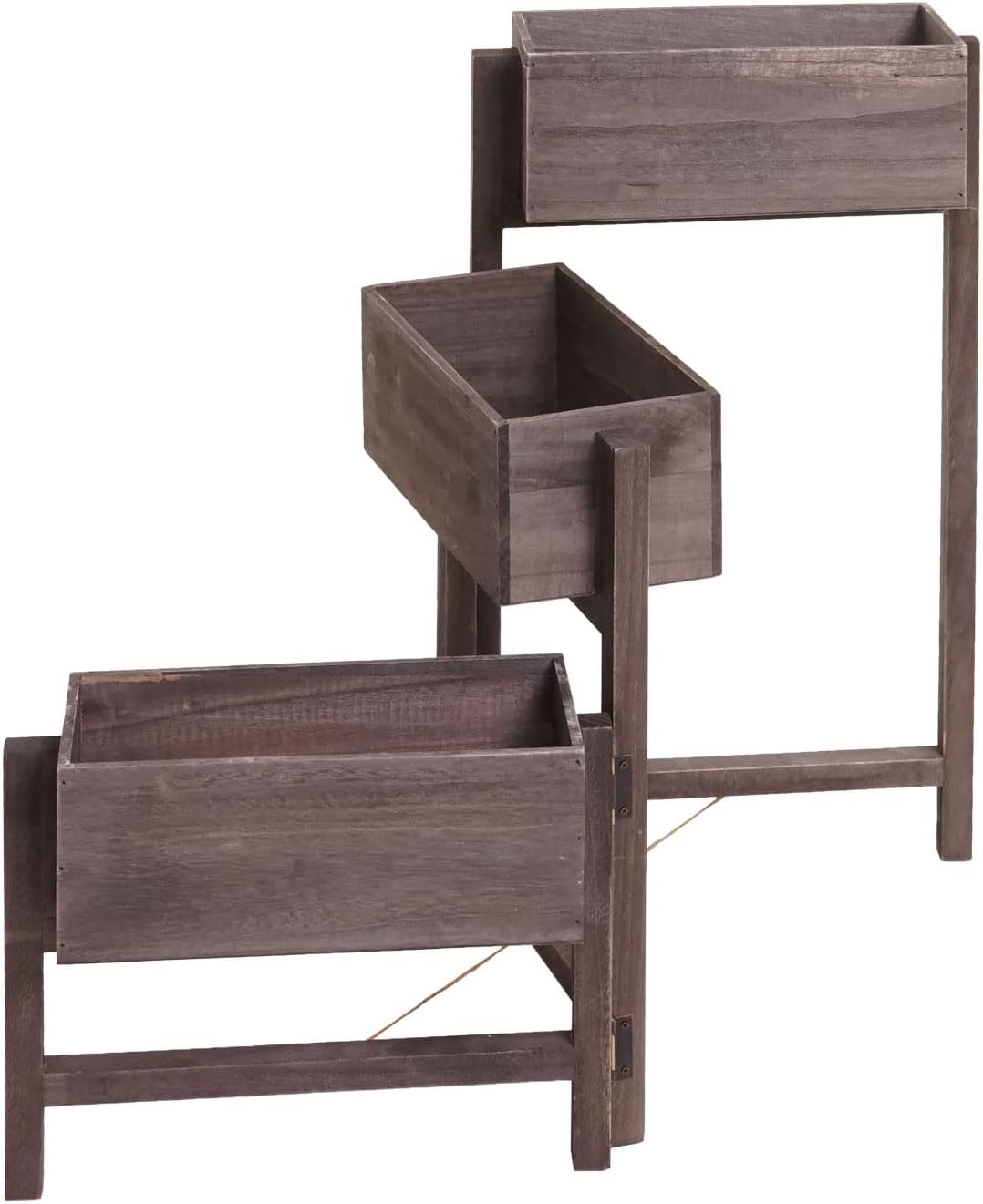 Mendler Pflanzregal T275, Standregal Blumenständer Pflanzkasten, 65x108x15cm, Holz Shabby-Look Vinta