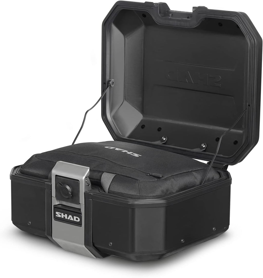 SHAD D0tr37100b - Kofferraum Koffer Motorrad gepäck tr37 Terra Black Edition Black Aluminium, Black