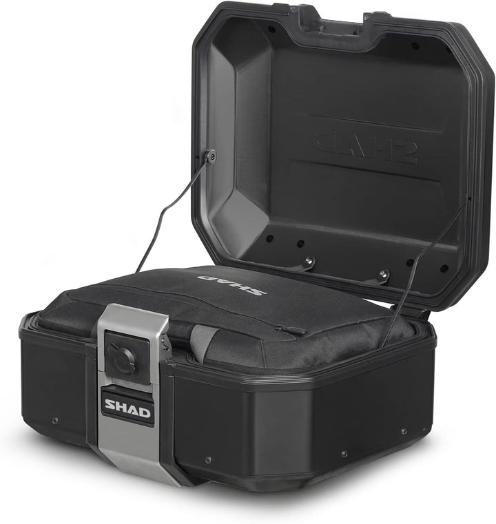 SHAD D0tr37100b - Kofferraum Koffer Motorrad gepäck tr37 Terra Black Edition Black Aluminium, Black