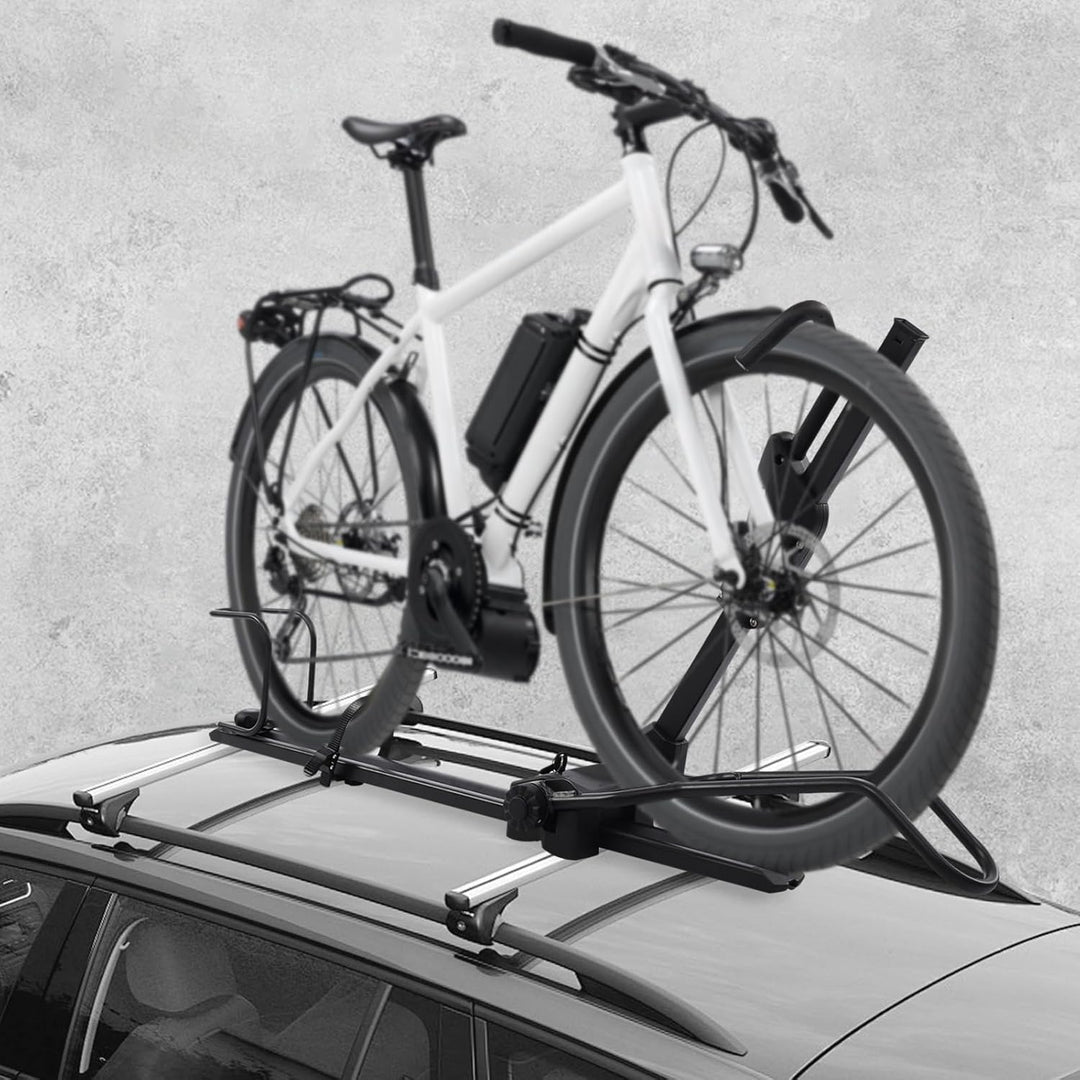 Faltbare Fahrradträger, Dach-Fahrradträger Vertikal Universal Dachfahrradträger, Reifenbreite 5.59cm