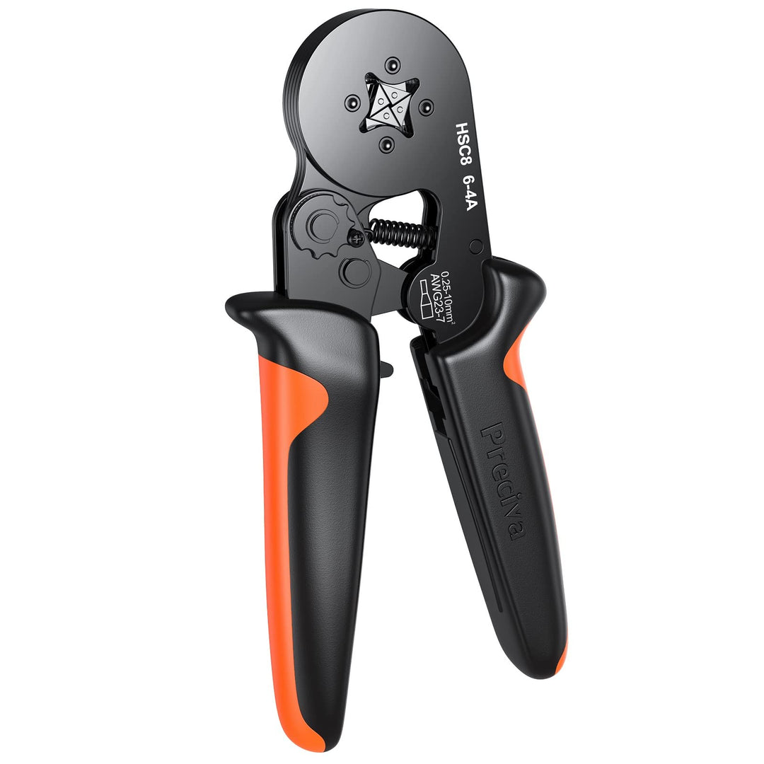 Crimpzange Aderendhülsen 0,25-10mm², Preciva Aderendhülsenzange Vierkant Crimpzange Presszange für I