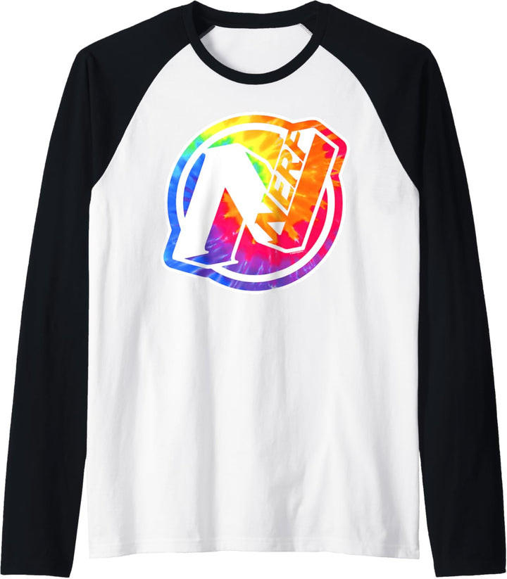 Nerf Tie Dye Logo Raglan