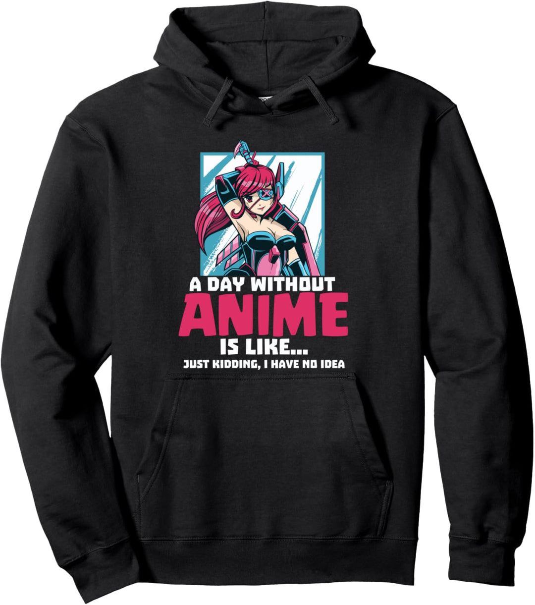 Anime Aesthetic Girl Japanisch Ein Tag ohne Anime ist wie Pullover Hoodie