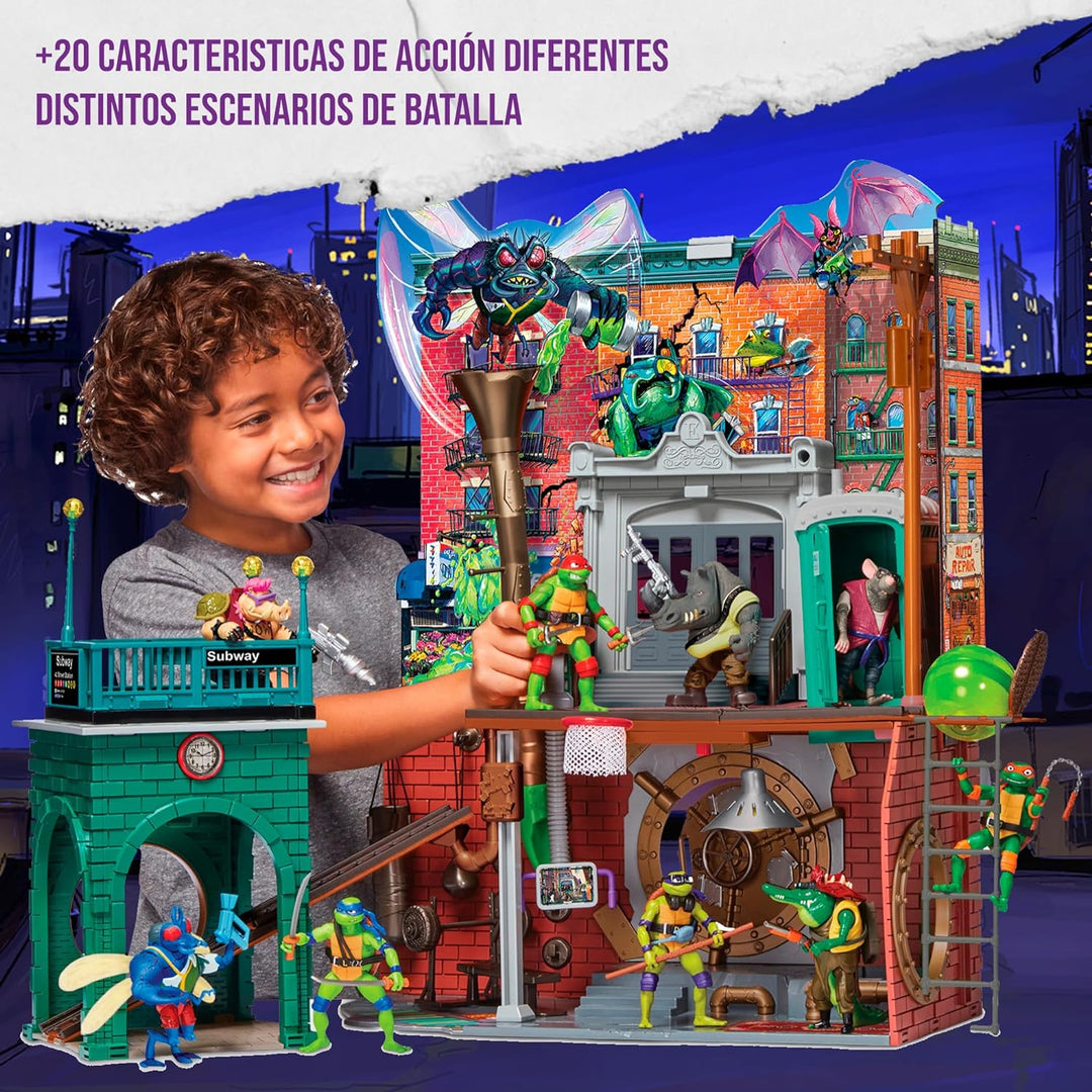 Teenage Mutant Ninja Turtles TU802000 TMNT Quartier Playset, S