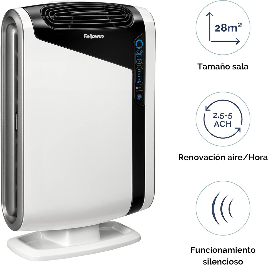 Fellowes HEPA Luftreiniger AeraMax DX95 für 28-42qm, 3-5 Luftwechsel/Std., True HEPA und Kohlefilter