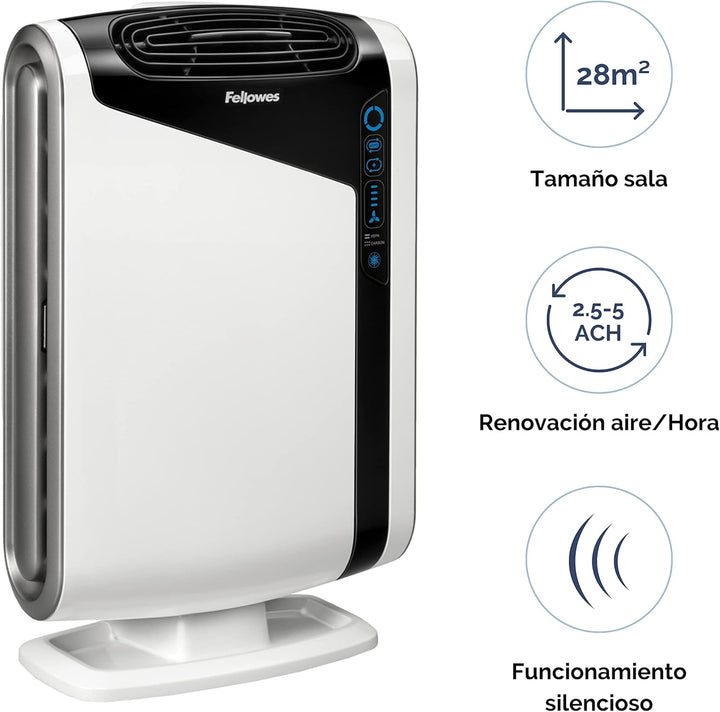 Fellowes HEPA Luftreiniger AeraMax DX95 für 28-42qm, 3-5 Luftwechsel/Std., True HEPA und Kohlefilter