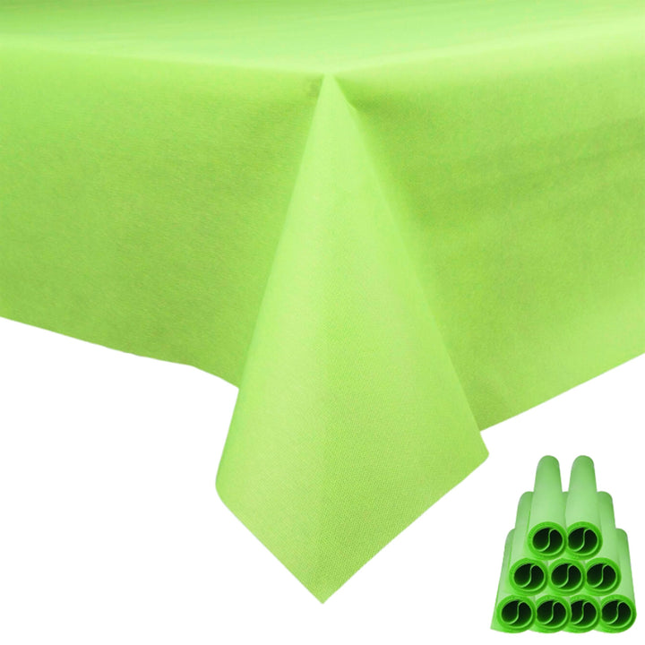 Sensalux Tischdecke, abwaschbar, Vorteilspack, 10 Stück, 1m x 2,5m, Apfelgrün 1m x 2,5m Apfelgrün, 1