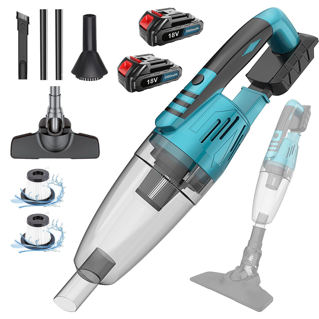 Akku Staubsauger für Makita Akku 18V, Starke 10000Pa Kabellos Handstaubsauger, 3-in-1 Multifunktiona