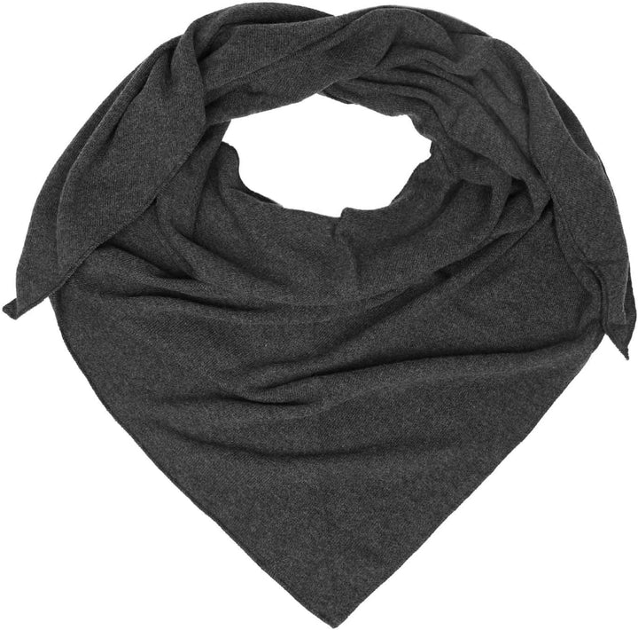 Zwillingsherz Dreieckstuch mit Kaschmir - Hochwertiger Schal im Uni Design für Damen Jungen und Mädc