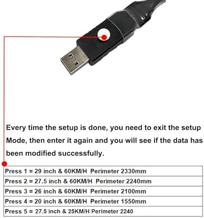 USB-Programmierkabel, für CAN-Protokoll-Motoren, Geschwindigkeitsbegrenzung freigeben, Raddurchmesse