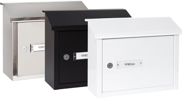 ARREGUI V4071 Maxi Durchwurfbriefkasten aus Verzinktem Stahl, Mauerdurchwurf Briefkasten in Grösse M