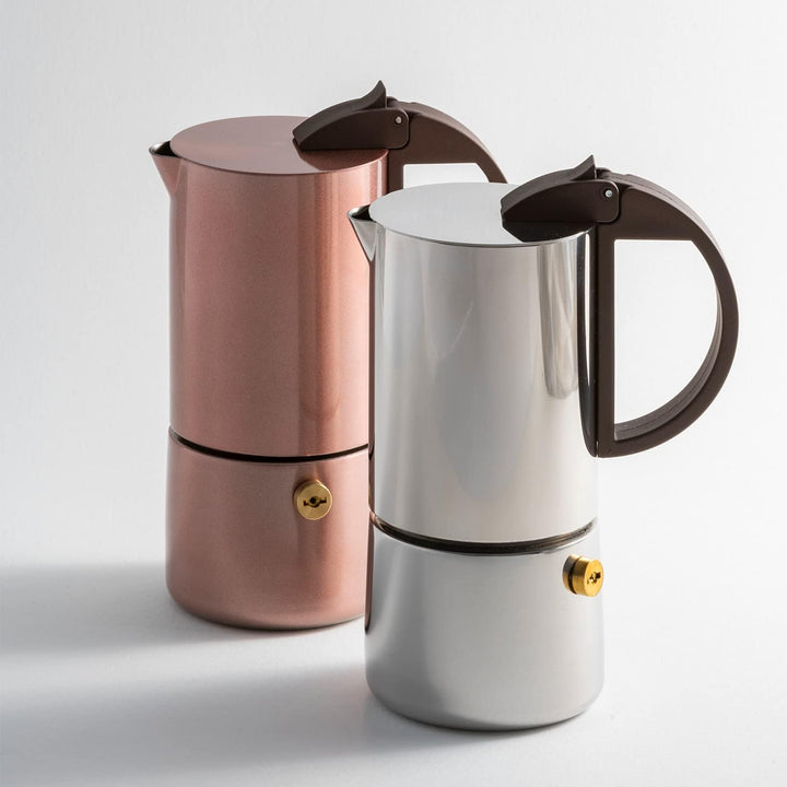 Gnali & Zani CHICCA Espressokocher | Edelstahl | Für 6 Tassen | Alle Herdarten inklusive Induktion |