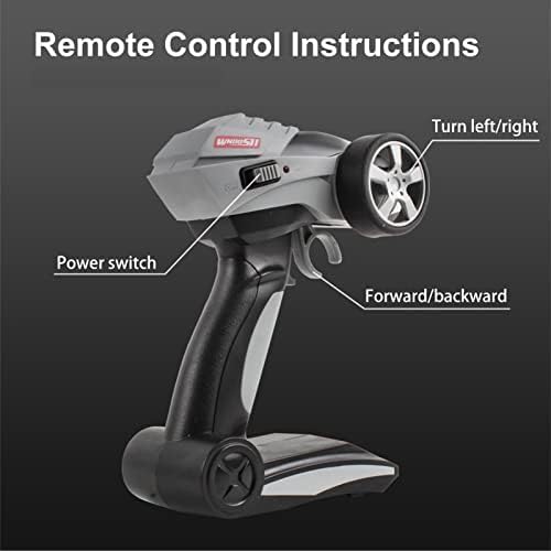 Ferngesteuertes Drift Auto 30 km/h 1/16 4WD 2.4G Hohe Geschwindigkeit Rennauto 2 Modalità mit Pneuma