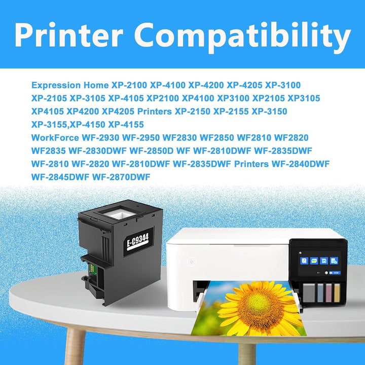 LCL C9344 C12C934461 Wartungsbox 2 Schwarz Ersatz für epson Expression Home XP-2100 XP-4100 XP-3100