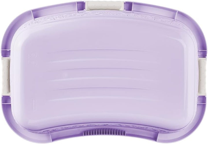 keeeper lasse Ergonomischer Wäschekorb mit luftdurchlässigem Dekor, 50 l, Anti-Rutsch-Softgriffe, Vi