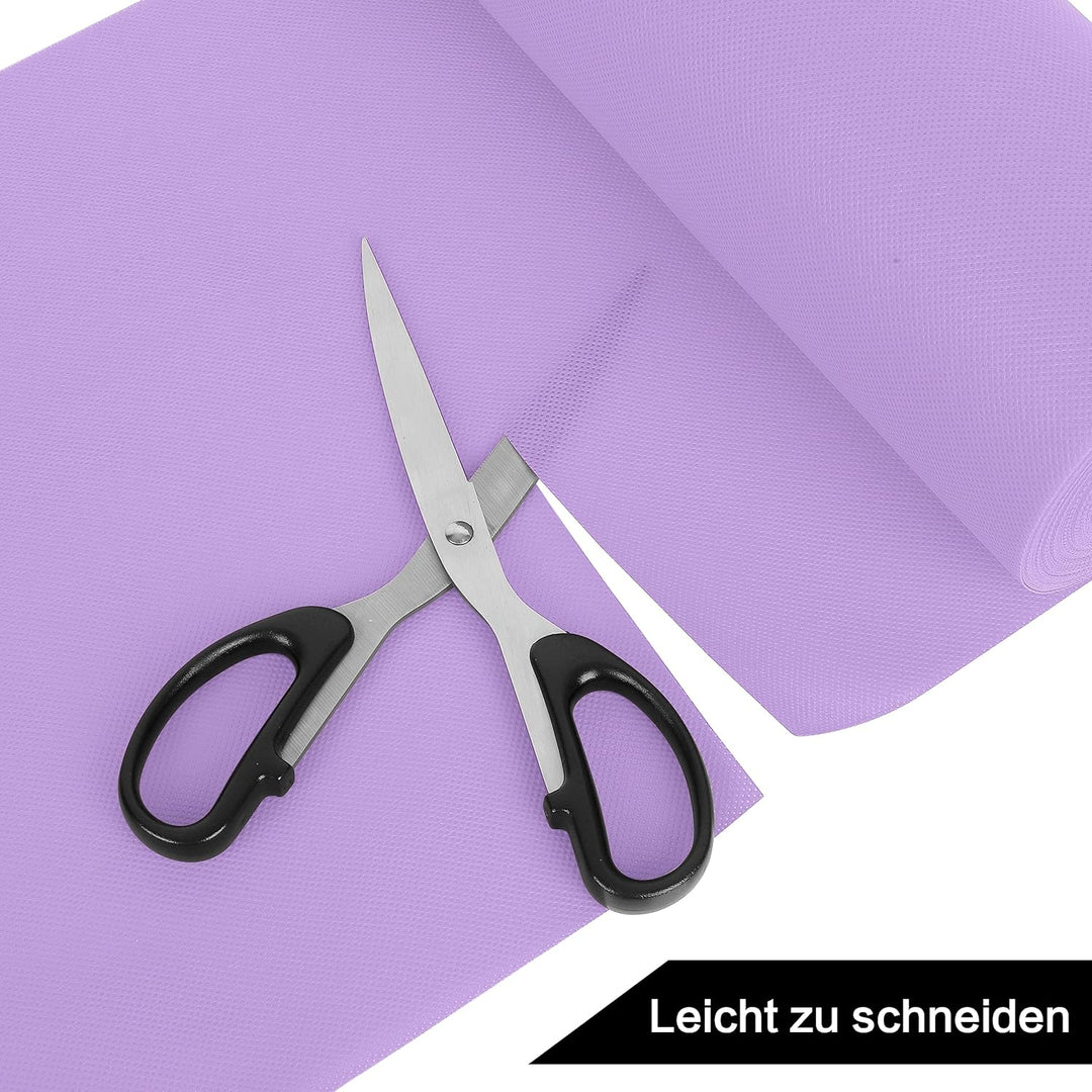 Tischdeckenrolle, 1.18 × 45M, Helles Lila, Einweg Vlies Stoffähnlich Tischdecke Rolle, Meterware Tis