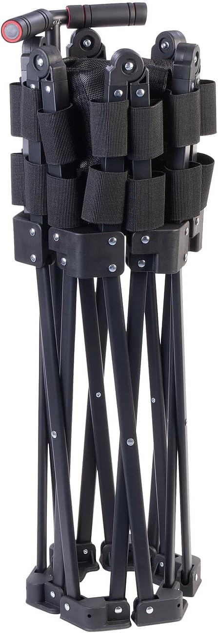 Speeron Fitnesstrampolin: Klappbares Fitness-Trampolin für Erwachsene, Halte-Griff, 106 cm Ø (Fitnes
