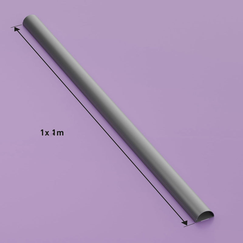 D-Line 1M5025A TV Kabelkanal, Kabelabdeckung, Kabel für wandmontierte Fernsehapparate kaschieren - 1