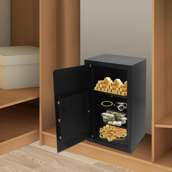Safe Tresor mit Schlüssel, Safe Tresore für Zuhause, Feuerfester Tresor mit Schlüssel, Heimsafeschra