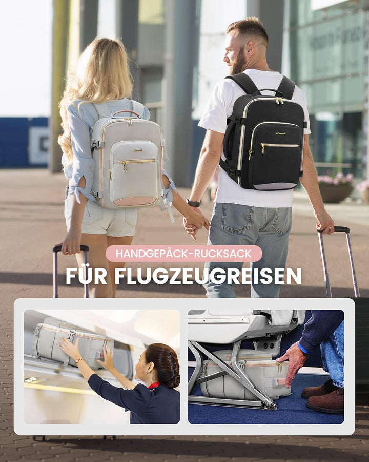 LOVEVOOK Ryanair Handgepäck 40x30x20, Handgepäck Rucksack Tasche Reiserucksack Flugzeug, Carry On Ha