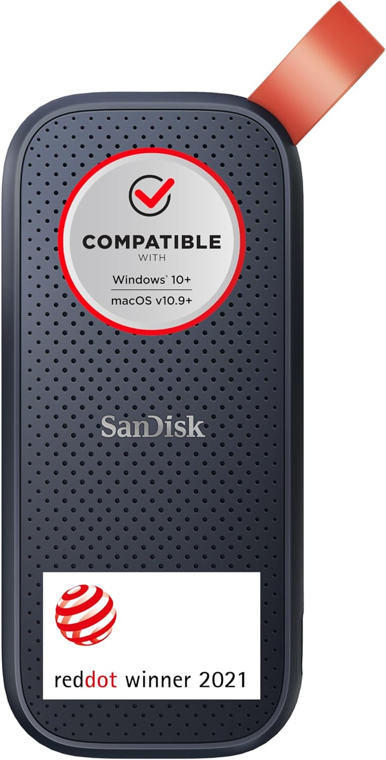 SanDisk Portable SSD 2 TB (externe Festplatte mit SSD Technologie 2,5 Zoll, 520 MB/s Übertragungsrat
